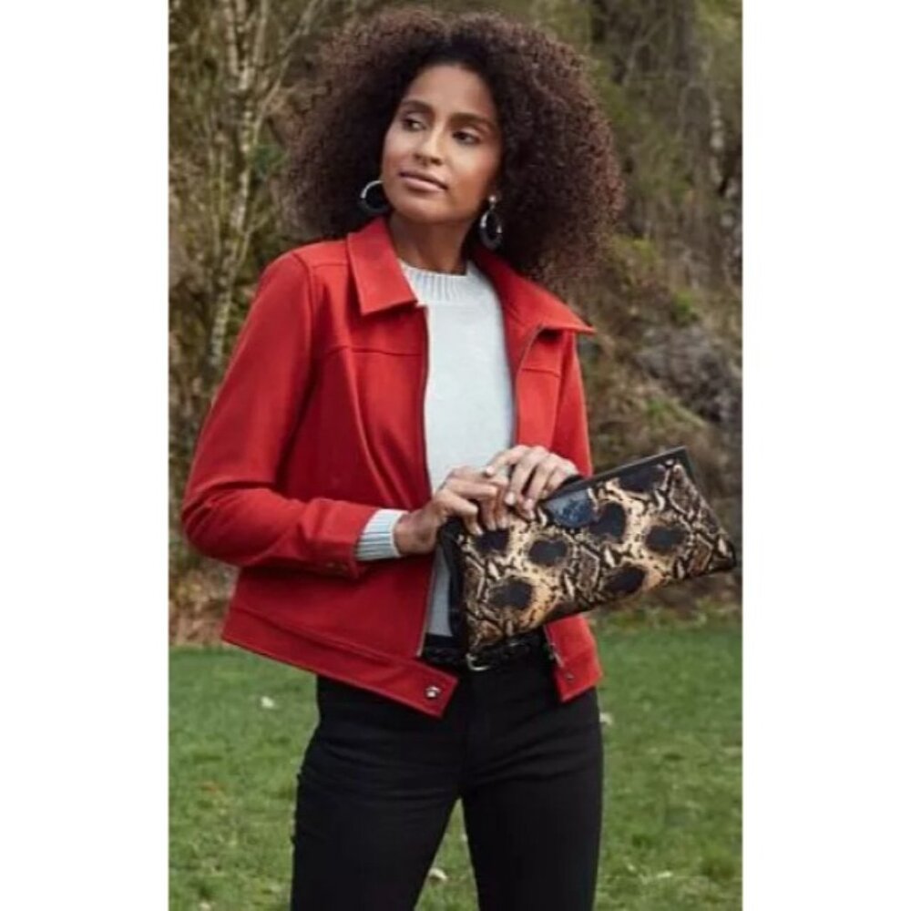 Patricia Nash Athena Python Embossed Calf Hair & … - image 6